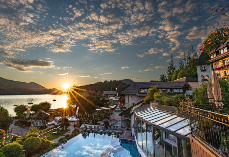 Amazing sundowner from the sun terrace of Ebner's Waldhof