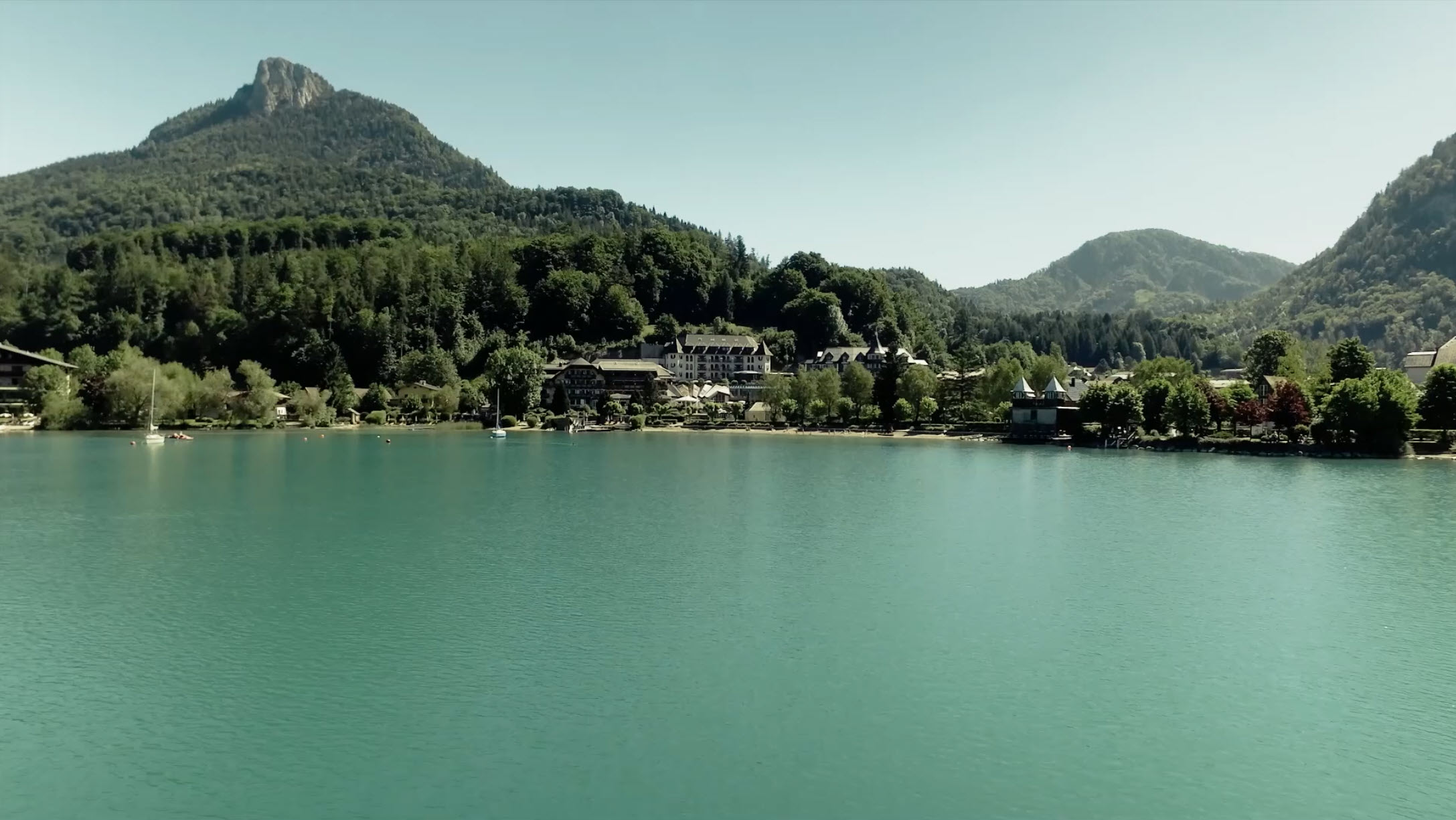Blick auf das Waldhof Fuschlsee Resort
