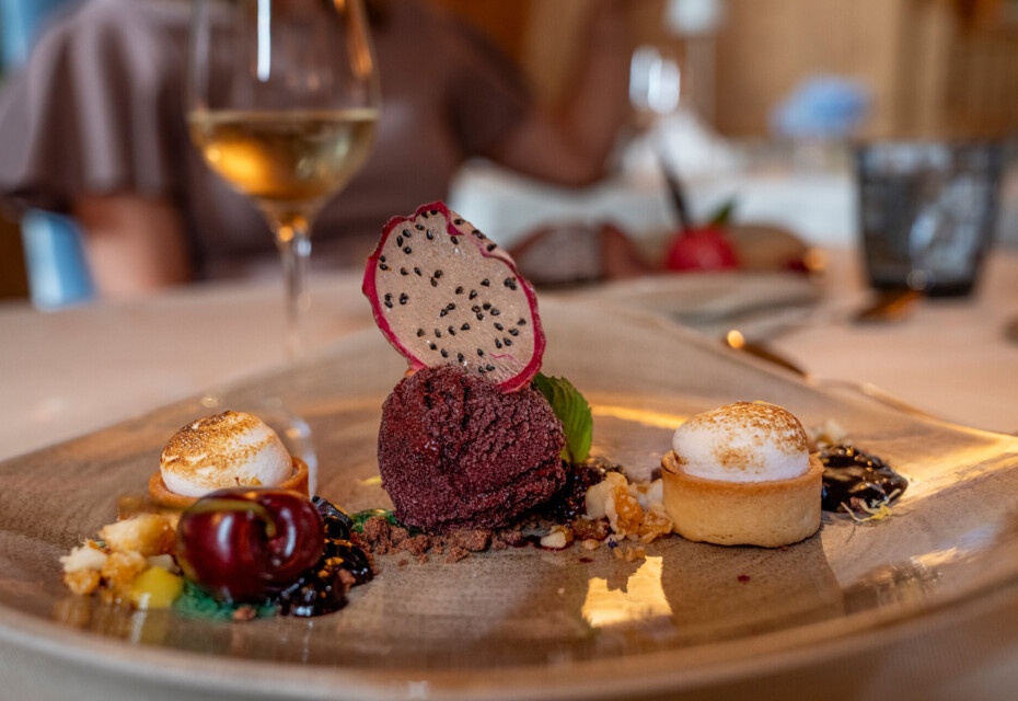 Dessertvariation im Restaurant des Hotel Ebner's Waldhof am Fuschlsee.